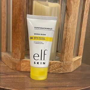 ELF Skin Suntouchable! Whoa Glow SPF 30 Sunscreen - Yellow and White